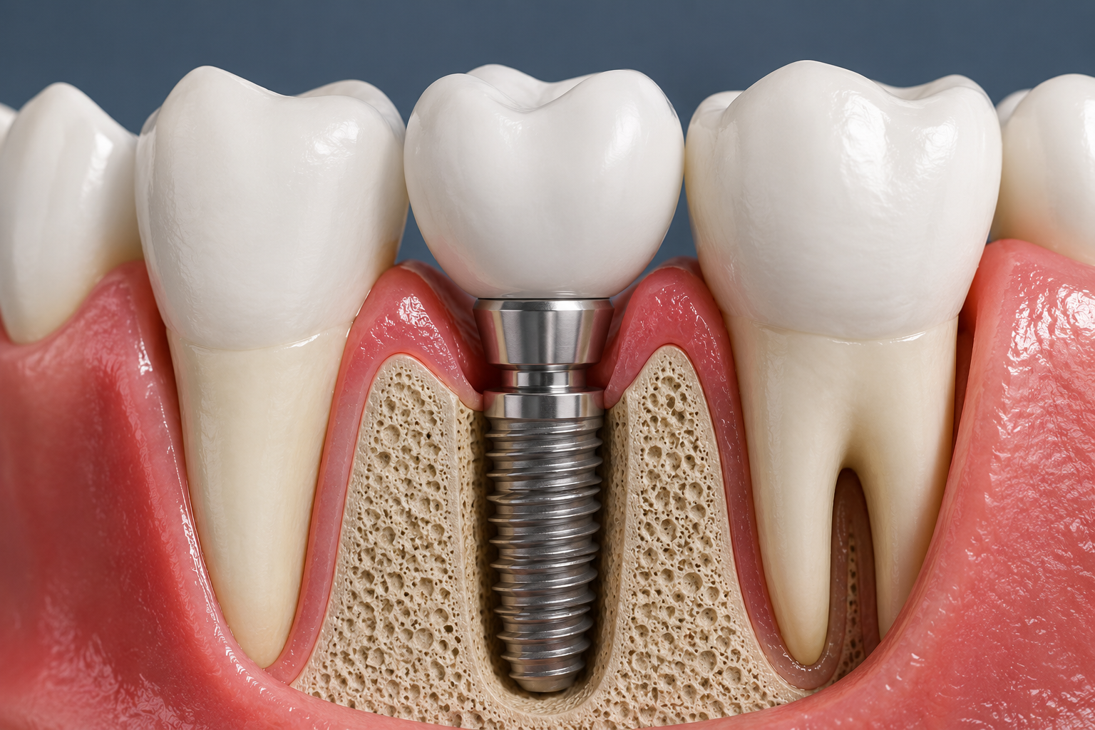 Senior couple smiling after dental implant restoration in Calgary