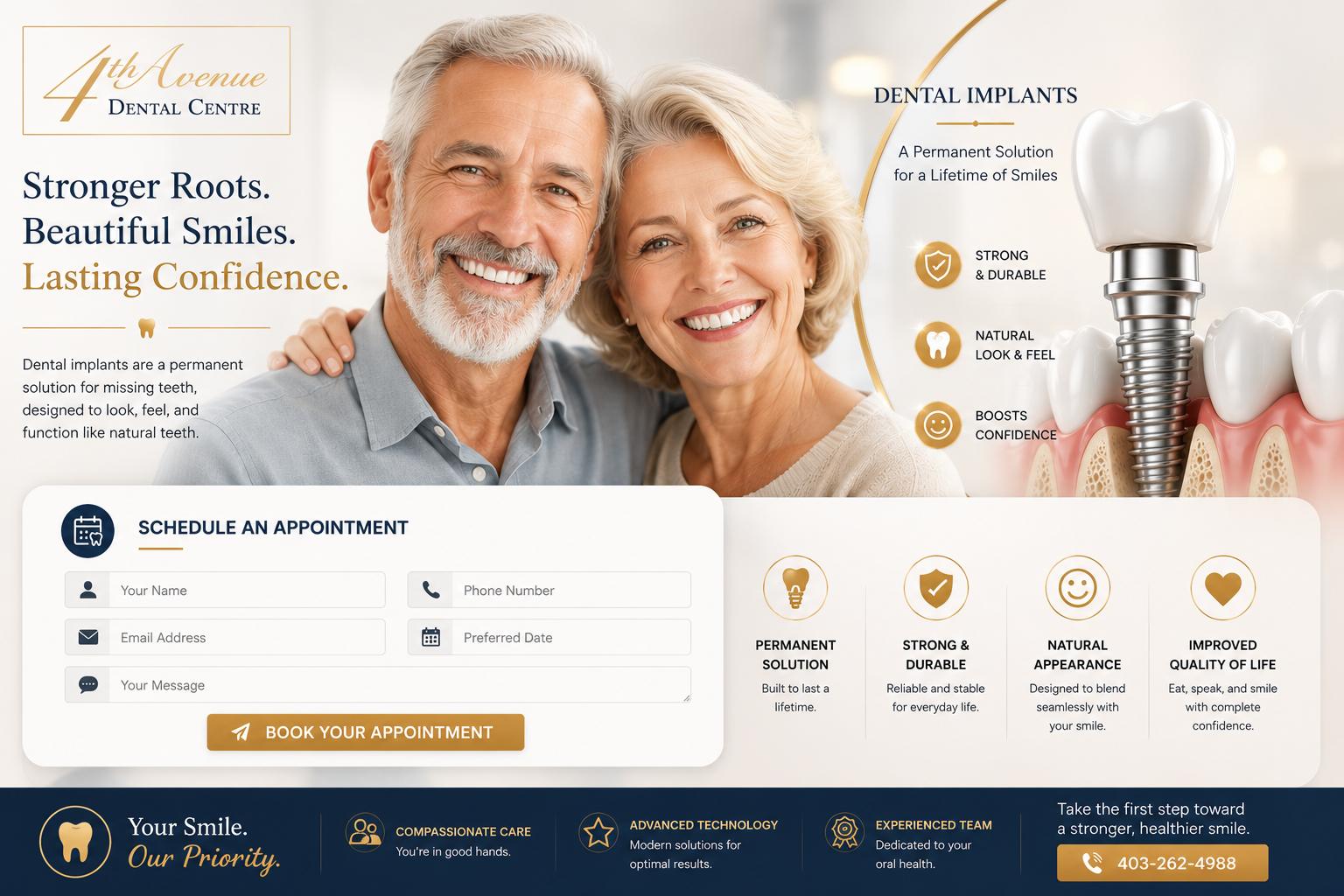 General dentistry services at 4th Avenue Dental Centre Calgary